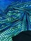 1 Yard Stretch Mermaid Fish Scale Foil Spandex Fabric Reflective Print 58-60 inches width